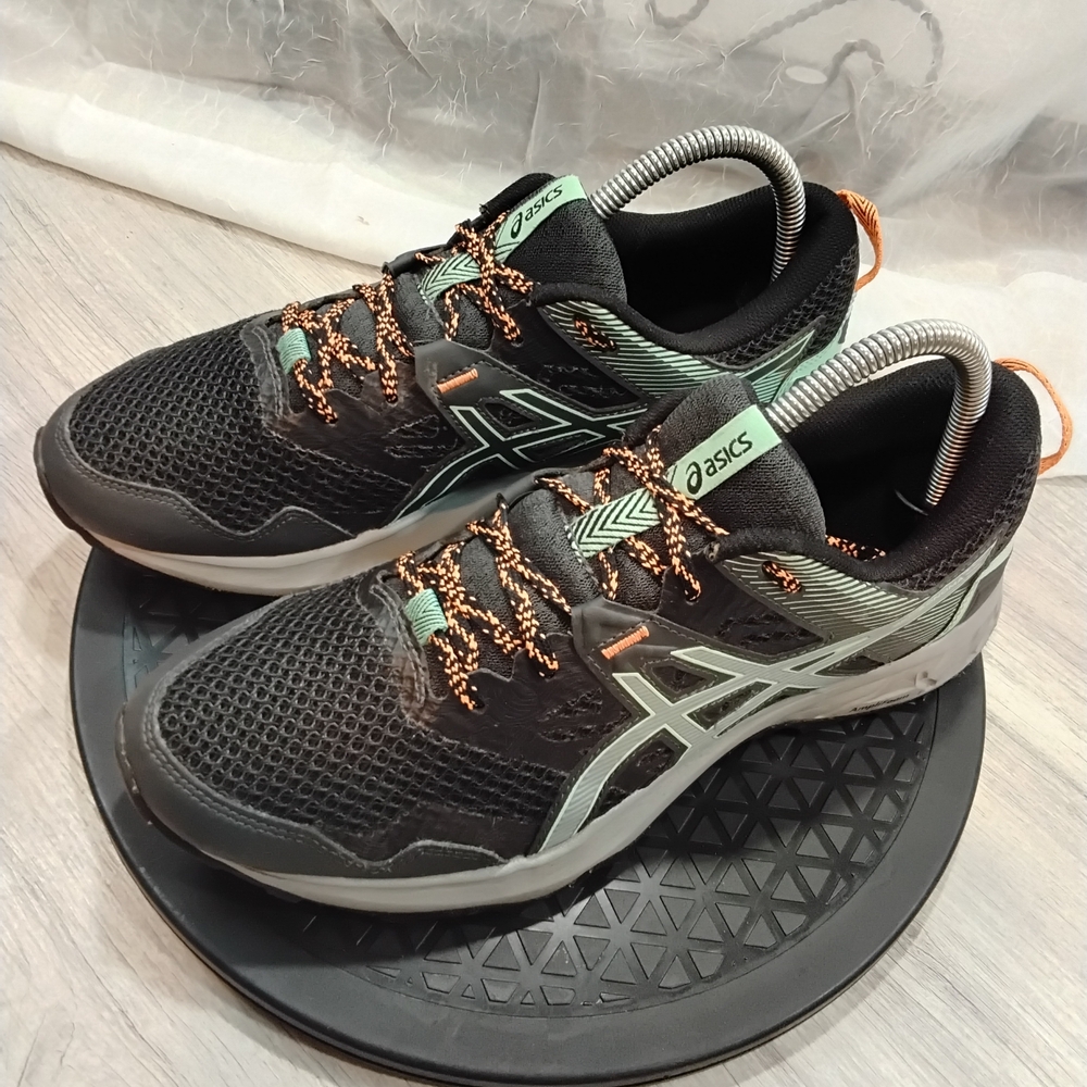 ASICS Womens Gel - Sonoma 5 Trail Running Hiking Shoes Black Mint Green SIZE 8.5